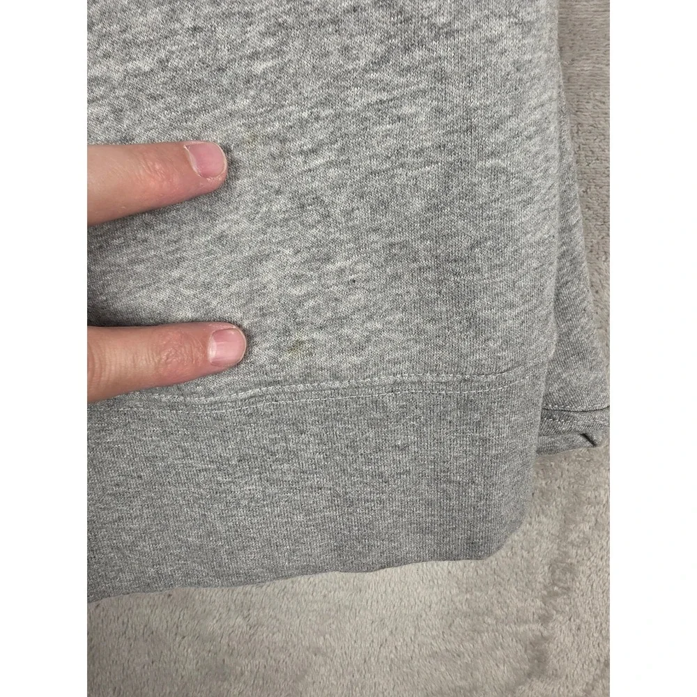 Polo Ralph Lauren Sweatshirt Mens XL Gray Big Logo Spellout Fleece Crewneck